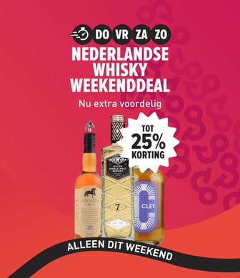 Weekenddeal: Nederlandse whisky nu extra voordelig tot 25% korting